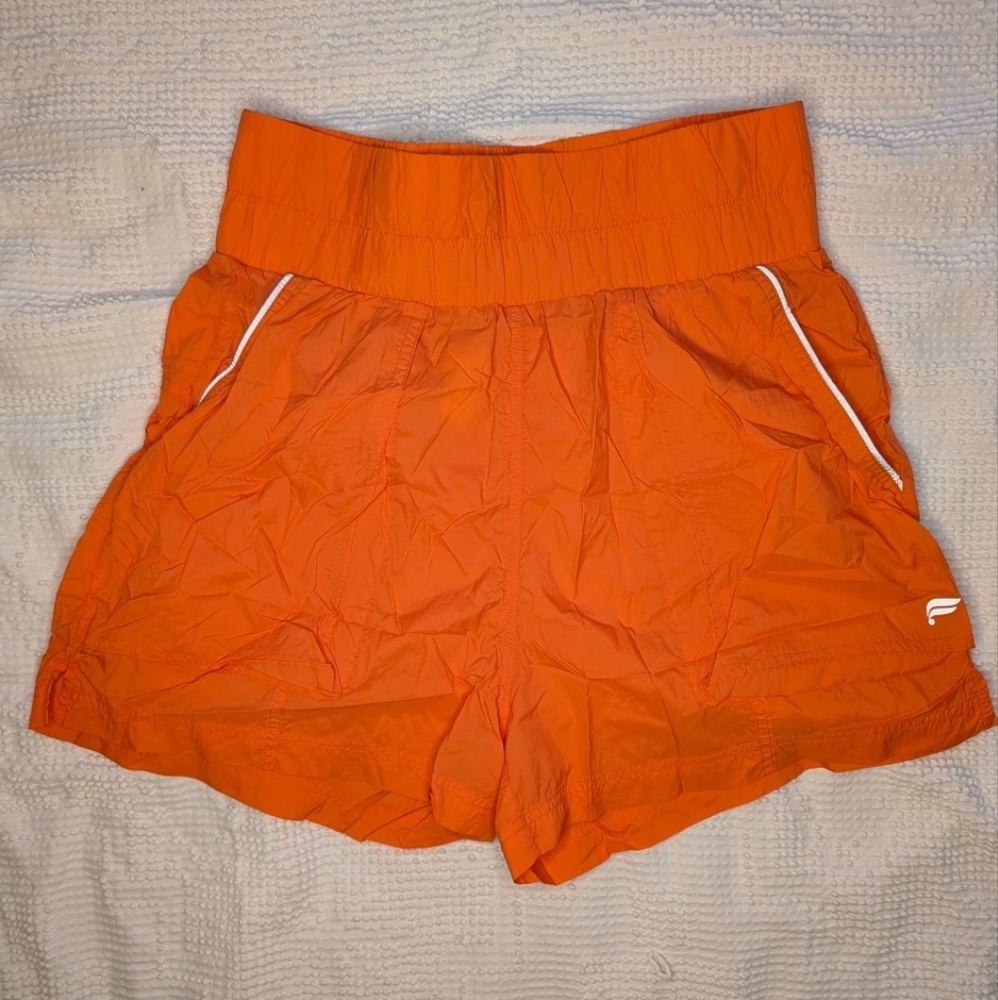 Fabletics║Orange Nylon Shorts║Size M